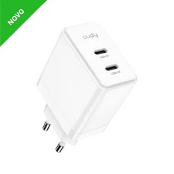 Cudy CH40_EU Brzi punjac za telefone,laptopove I tablete PD+PPS+QC, 2× USB-C , 40W