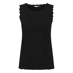 Cream Top Ribba črna