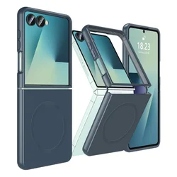 Maska za Samsung F751B Galaxy Z Flip 7 Magsafe Elegant Fold, Tamnoplava