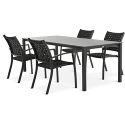 LANGET D207 sto + 4 GLOMFJORD stolice crna