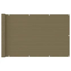 Balkonski zastor smeđe-sivi 120 x 400 cm HDPE
