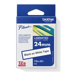 BROTHER Traka TZ e-251 crna na belo 24mm