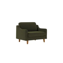 ATELIER DEL SOFA 1-Seat Sofa - fotelja Robin Loveseat Oil Green Walnut