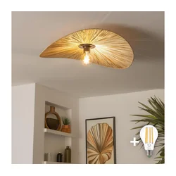 Brilagi - LED plafonski luster CERIA BOHO 1xE27/40W/230V, prečnik 60 cm, rafija