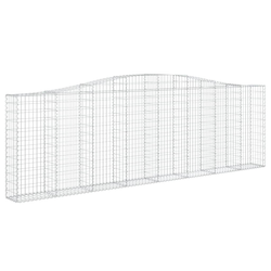 Gabionska košara s lukom 400x30x120/140 cm pocinčano željezo