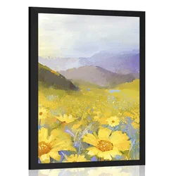 Plakat polje polno marjetic - 20x30 no frame