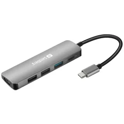 Sandberg Priklopna postaja USB-C HDMI+3xUSB+PD 100W