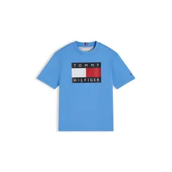 TOMMY HILFIGER Majica HERITAGE modra/mornarska/rdeča/bela