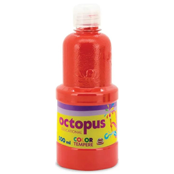 Tempera 500ml crvena octopus unl-1126
