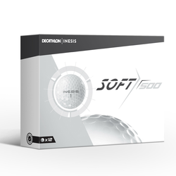 Bele žogice za golf SOFT 500 (12 kosov)