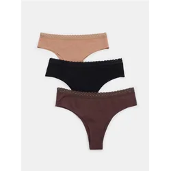 Sinsay - Pamučne brazil gaćice 3 pack - šareno