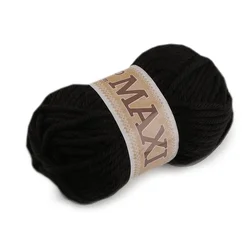 Pletena preja Jumbo Maxi 100 g - (901) črna