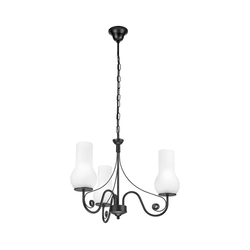 Brilagi - LED luster na lancu COTTAGE 3xE14/40W/230V crna/bela