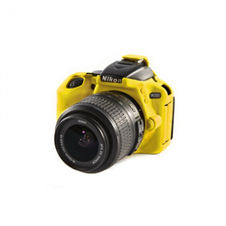EASY COVER kućište za fotoaparat DISCOVERED za Nikon D5500, žuto + 2x LCD folija (ECND5500Y)