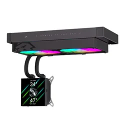 NON GLACIER 240 LCD BK CPU hladilnik na tekočino, črn