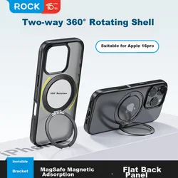 Rock Maska za mobilni telefon iPhone 16 Pro, Providna-crna