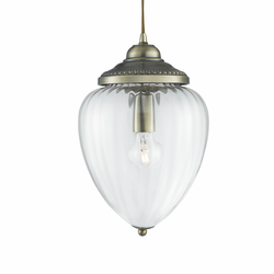 Searchlight 1091AB - Luster na sajli PINEAPPLE 1xE27/60W/230V mesing