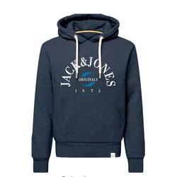 JACK & JONES Majica JORWonder modra/marine/bela