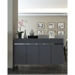 Hanah Home Komoda Swiss, Antracit