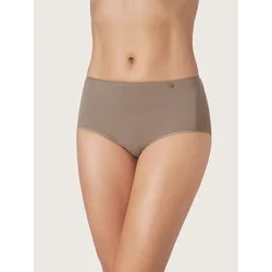 zd ZERO DEFECTS Spodnje hlače Atenea high waist Soy fiber rjava