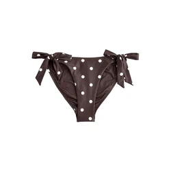 Next Bikini hlačke temno rjava/bela