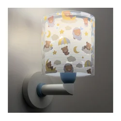 Dalber 41579T - Dečija zidna lampa BABY TEDDY 1xE27/15W/230V plava