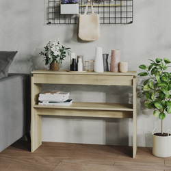 Konzolni stol boja hrasta sonome 102x30x80 cm konstruirano drvo