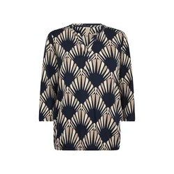 Soyaconcept Bluza FELICITY mornarska/svetlo rjava