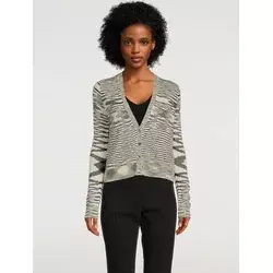 Missoni Ženski kardigan DS22SM03BK011B-F0009, Crno-Beli