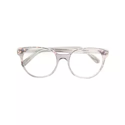 Bulgari-round shaped glasses-women-Grey