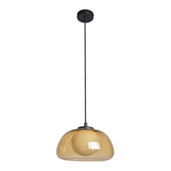 ITALUX PND-54637-1-BK-YLL-Luster na sajli AINALE 1xG9/7W/230V crna/zadimljeno braon