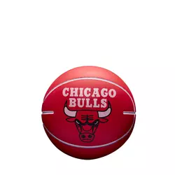 Wilson NBA DRIBBLER CHICAGO BULLS, žoga mini, rdeča WTB1100PDQCHI