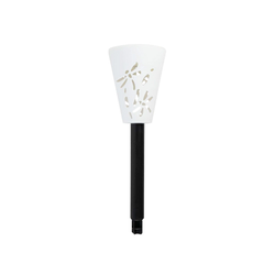 Solarna baštenska lampa bela