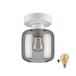 BRILAGI - LED plafonsko svetlo R GLASS 1xE27/60W/230V prečnik 14 cm bela/dimasta siva