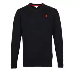 U.S. POLO ASSN. Pulover  rdeča / črna
