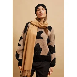 Marisse Smooth Dark Beige Scarf