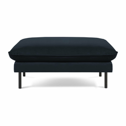 Temno modri žametni otoman Vienna - Cosmopolitan Design