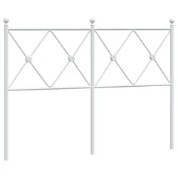 Vidaxl Kovinsko nadomestno vzglavje belo 120 cm