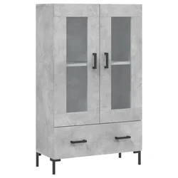 Visoka komoda boja betona 69,5 x 31 x 115 cm konstruirano drvo