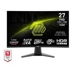 MSI 27 inča MAG 276CXF FHD 1920x1080 280Hz FreeSync Premium zakrivljeni gaming monitor