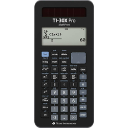Texas Instruments Školski kalkulator Texas Instruments TI-30X Pro MathPrint Crna Zaslon (broj mjesta): 16 baterijski pogon, solarno napajanje