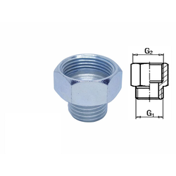 Bojlerski nipli redukcija 1/2-3/4(S-U), 27x24x23 mm