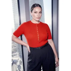 Trendyol Curve Ženska bluza Tbbss26Af00018, Crvena