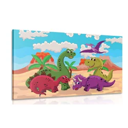 Slika svet dinozavrov - 30x20