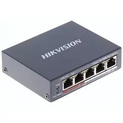 Hikvision DS-3E1105P-EI - Portovi: 4 × 100 Mbps PoE RJ45 i 1 × 100 Mbps RJ45 port