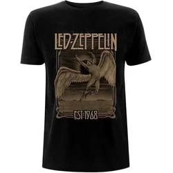 Led Zeppelin Majica Faded Falling Unisex Black XL