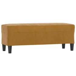 Vidaxl Klop rjava 100x35x41 cm žamet