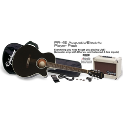 EPIPHONE EL.AKUSTIČNA kitara PR-4E BLACK SET