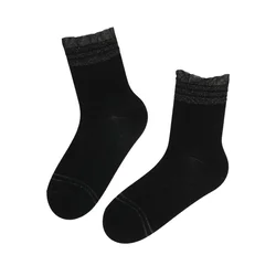 Sokisahtel Nogavice GABRIELLE socks with a sparkly edge črna
