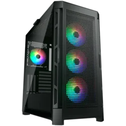 COUGAR AIRFACE PRO RGB PC Case, Mid Tower, Black